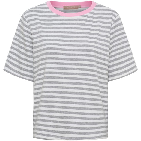 marta t-shirts_toppe Marta - Jamila t-shirt, grå - 268402