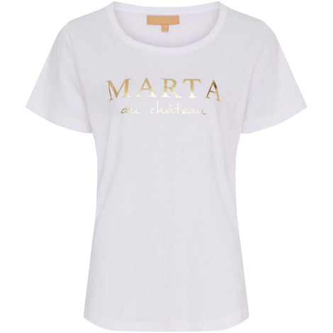 marta t-shirts_toppe Marta - Jeanette t-shirt, hvid