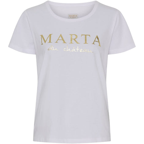 marta t-shirts_toppe Marta - Jeanette t-shirt, hvid