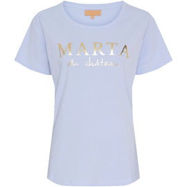 marta t-shirts_toppe Marta - Jeanette t-shirt, light blue
