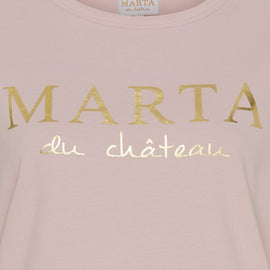 marta t-shirts_toppe Marta - Jeanette t-shirt, old rose