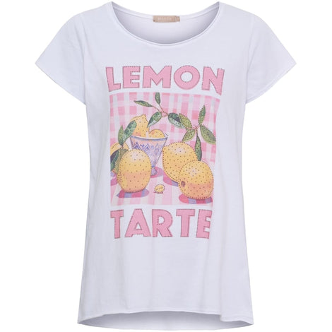 marta t-shirts_toppe Marta - Marie t-shirt, hvid - 1535