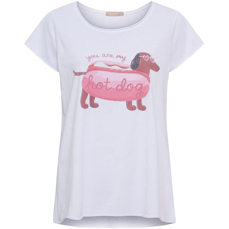 marta t-shirts_toppe Marta - Marie t-shirt, hvid - 1535
