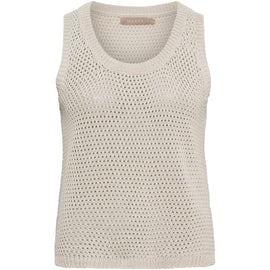 marta t-shirts_toppe Marta - Nayla strik top, beige - 9689