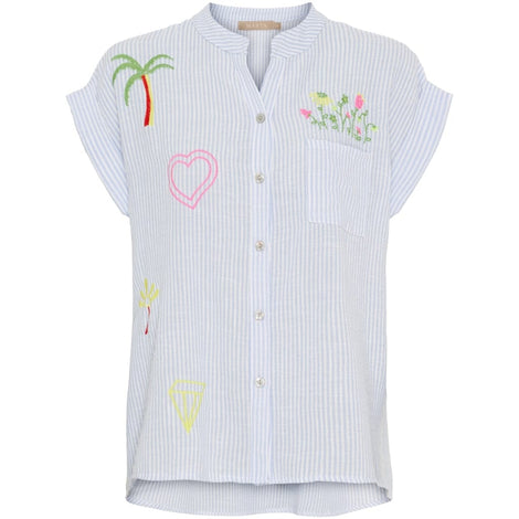 marta t-shirts_toppe Marta - Nikita top, celeste - 85275