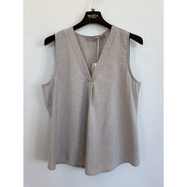 marta t-shirts_toppe Marta - Opaline top, fango - 68332
