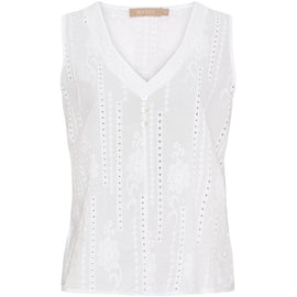 marta t-shirts_toppe Marta - Perla top, hvid - 6261