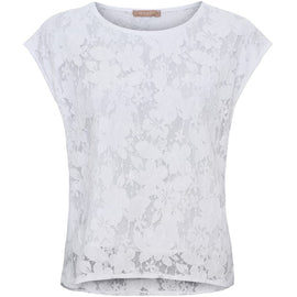 marta t-shirts_toppe Marta - Zorina blondetop, hvid - 85661