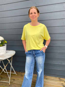 marta t-shirts_toppe ONE-SIZE Marta - Tinka top, gul - 258635