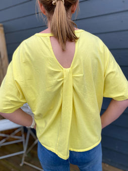 marta t-shirts_toppe ONE-SIZE Marta - Tinka top, gul - 258635