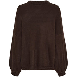 marta trøje_strik_cardigan Marta - Aria strik, brun - 8111