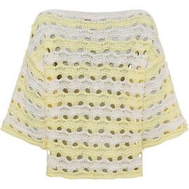 marta trøje_strik_cardigan Marta - Brandy strik, gul - kn8135