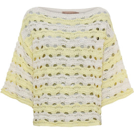 marta trøje_strik_cardigan Marta - Brandy strik, gul - kn8135