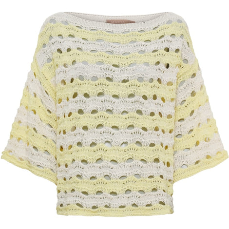 marta trøje_strik_cardigan Marta - Brandy strik, gul - kn8135