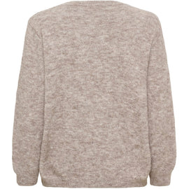 marta trøje_strik_cardigan Marta - Coraline strik, fango melange - 9852
