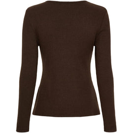 marta trøje_strik_cardigan Marta - Lunara trøje, brun - 38915