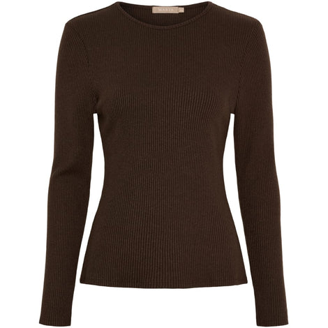 marta trøje_strik_cardigan Marta - Lunara trøje, brun - 38915