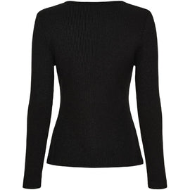 marta trøje_strik_cardigan Marta - Lunara trøje, sort - 38915