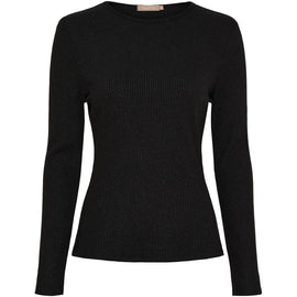 marta trøje_strik_cardigan Marta - Lunara trøje, sort - 38915