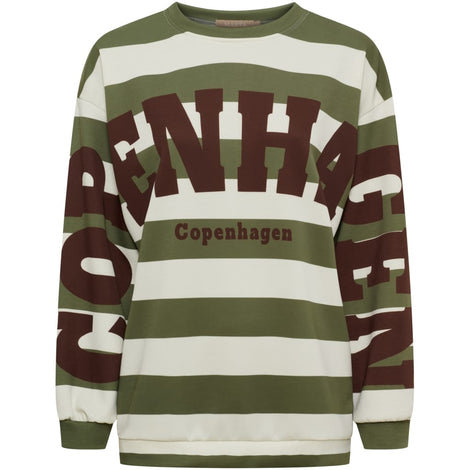 marta trøje_strik_cardigan Marta - Nerina sweatshirt, militær - 22659