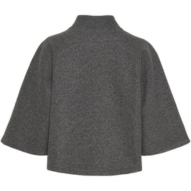 marta trøje_strik_cardigan Marta - Pia jakke, grå - 55136