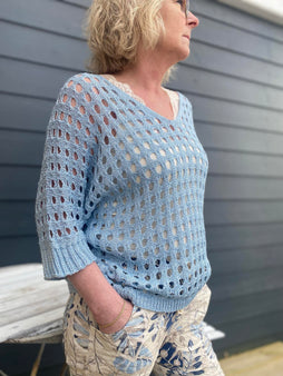 marta trøje_strik_cardigan ONE-SIZE Marta - Strik, jeans - 3067
