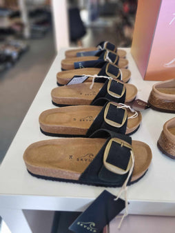 Morsø Skoimport slip-in Skvulp- Slip-in sandal, sort - 2463-86