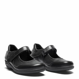 New Feet flade sko New Feet - Dame ballerina med velcro, sort - 252-28-210