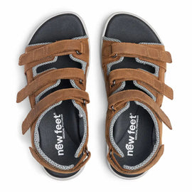 New Feet sandaler lav hæl New Feet - Damesandal, brun - 221-22-333