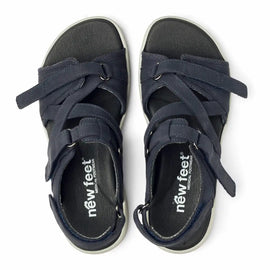New Feet sandaler lav hæl New Feet - Damesandal, navy - 241-12-1541
