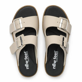 New Feet slip-in New Feet - Slip-in damesandal, sand - 202-68-635