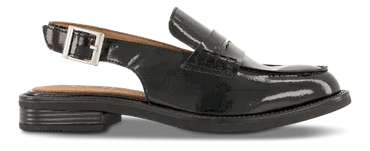 NOË Collection flade sko NOË - Slingback loafers, sort lak - LSH 00 9826