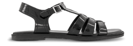 NOË Collection sandaler lav hæl NOË - Damesandal, sort lak - PI-3528