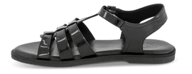 NOË Collection sandaler lav hæl NOË - Damesandal, sort lak - PI-3528