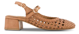 NOË Collection sko med hæl NOË - Slingback pump, brun - K-1938