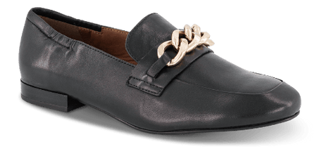 Nordic Softness flade sko Nordic Softness - Loafers, sort skind - K-743