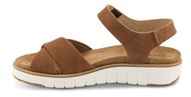 Nordic Softness sandaler lav hæl Nordic Softness - Damesandal, brun - 1215/10300
