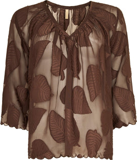OFELIA bluser_skjorter Ofelia - Beate bluse, brun