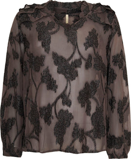 OFELIA bluser_skjorter Ofelia - Cody bluse, brun combi