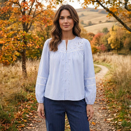 OFELIA bluser_skjorter Ofelia - Frida bluse, blå