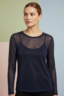 OFELIA bluser_skjorter Ofelia - Gitti mesh, blå