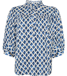 OFELIA bluser_skjorter Ofelia - Honny bluse, blå mix
