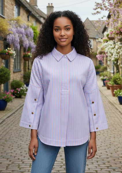 OFELIA bluser_skjorter Ofelia - Mette bluse, blå