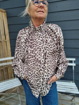 OFELIA bluser_skjorter Ofelia - Shayla bluse, leo