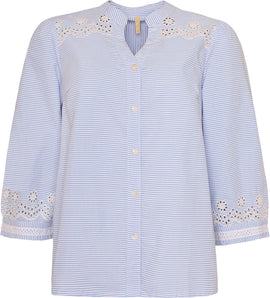 OFELIA bluser_skjorter Ofelia - Tris bluse, blå