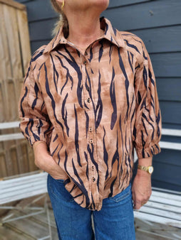 OFELIA bluser_skjorter Ofelia - Una bluse, sand combi