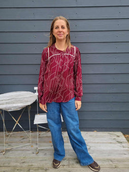 OFELIA bluser_skjorter Ofelia - Veda bluse, bordeaux