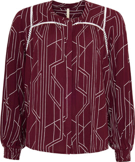 OFELIA bluser_skjorter Ofelia - Veda bluse, bordeaux
