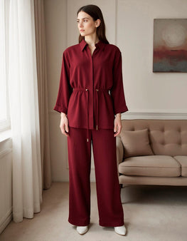 OFELIA bukser_leggiens_shorts Ofelia - Tamara bluse, bordeaux