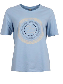 OFELIA t-shirts_toppe Ofelia - Fie t-shirt, blå